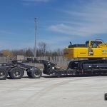 komatsu pc350lc excavator heavy haul
