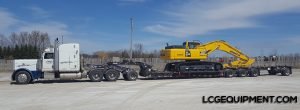 komatsu pc350lc excavator heavy haul