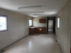 12x60 office trailer inside