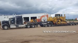heavy machinery moving D9 crawler dozer