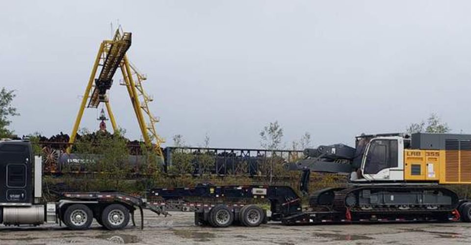 how to haul a Liebherr LRB355 Drill Rig