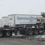 truck crane hauling